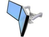 Ergotron LX Dual SIDE-BY-SIDE Arm Silver Mounting for 2 Flat Panels - Screen SIZE: Up to 24" (ERGOTRON: 45-218-194)