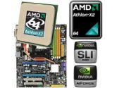 MSI K9N2 SLI Platinum Motherboard CPU Bundle - AMD Athlon X2 5800+ 3.0GHz OEM Processor, ATX Motherboard (MSI Computer: MSI K9N2 SLI Platinum Mobo w/ Athlon X2 5800+ CPU)