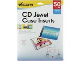 Memorex 32020700 50 Pack Jewel Case Inserts - White