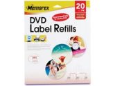 Memorex 32020715 20 Pack DVD Label Refills (Memorex: 00715)