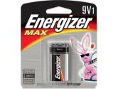 Energizer Max 9V Battery 1PK (Energizer: 522BP)