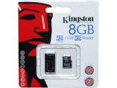 Kingston 8GB Micro SDHC Flash Card with MICROSD/SDHC USB Reader