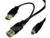 USB 2.0 A X 2 - Mini B 5 Pin 3 FT Enclosure Cable (PCCW: USAAB53)