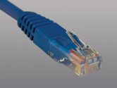 2FT CBL CAT5E 350MHZ BLUE MOLDED PATCH RJ45M/M (Tripp Lite: N002-002-BL)