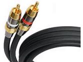 Premium RCA Audio Cable - RCA - 30 ft - Black (Startech Computer Products: AUDIORCA30)
