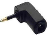 Digital audio adapter - TOS Link - Female - Mini-Jack - Male - Black - Fiber opt (Cables To Go: 40017)