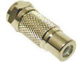 Cable Adapter - F connector - Male - RCA - Female - Brass (Cables To Go: 27312)