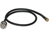 Antenna Cable - RP-SMA - Male - N-Series connector - Female - 1.5 feet - Black (Cables To Go: 03481)