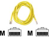 CAT6 SNAGLESS PATCH CABLE * RJ45M/RJ45M; 1 YELLOW (Belkin Corporation.: A3L980-01-YLW-S)