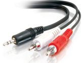 3.5MM STEREO MALE TO RCA MALE Y CBL (Cables To Go: 40421)