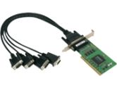 4PT RS-232 BRD *CBLE INCL PCI BUS 921.6 KBPS (MOXA TECHNOLOGIES INC: CP-104UL-DB9-V2)