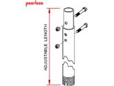 2-3 ADJ EXTEN COL F/MULTI-DSPLY UNIT-BLK (Peerless Industries, Inc.: ADD0203)