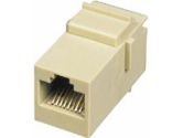 RJ12 6P6C KEYSTONE MODULAR INSERT COUPLER IVORY - Keystone Snap-in Module - Inse (Cables To Go: 03673)