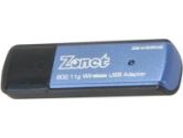 ZONET 802.11G WIRELESS USB ADAPTER W USB CRADLE ZEW2508A RETAIL (Zonet Usa Corporation: ZEW2508A)