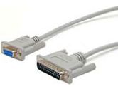 Cross Wired Serial/Null Modem Cable - DB-9 - 50 ft - Gray (Startech Computer Products: SCNM925FM50)