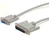 Cross Wired Serial/Null Modem Cable - DB-9  - 50 ft - Gray (Startech Computer Products: SCNM925FM50)