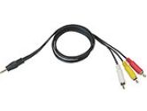 SIIG CABLE CB-AV0012-S1 3.5MM TO RCA AUDIO VIDEO-2 METER RETAIL (SIIG Inc.: CB-AV0012-S1)