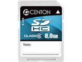 8GB CLASS 6 SDHC FLASH CARD-WHITE (Centon Electronics Inc: 8GBSDHC6-01)