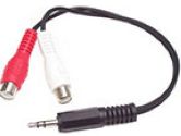 StarTech 6" Stereo Audio Cable - 3.5mm Male to 2x RCA Female (Startech Computer Products: MUMFRCA)