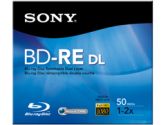 BLU-RAY DISC RW,1X-2X SPD,50GB,BARE DISC (Sony Corporation: BNE50RH)