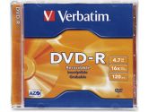 DVD-R 4.7GB 16X 50PK JEWEL CASE (Verbatim Corporation, Inc: 95051-50X1PK)