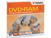 Verbatim Disk, DVD-RAM, 9.4GB, R/W, doublesided, type 4, removable, 3X Speed (Verbatim Corporation, Inc: 95003-5X1PK)