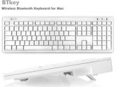 Macally BTKey - Keyboard - ice white (Mace Group, Inc.: BTKEY)