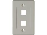 TRIPP LITE ACCESSORY N042-001-WH 2-PORT WHITE KEYSTONE FACEPLATE RETAIL (Tripp Lite: N042-001-WH)