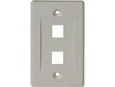 TRIPP LITE ACCESSORY N042-001-WH 2-PORT WHITE KEYSTONE FACEPLATE RETAIL (Tripp Lite: N042-001-WH)