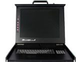 17IN FOLDING LCD RACK CONSOLE W/ 8PT KVM (Startech Computer Products: RACKCONS1708)