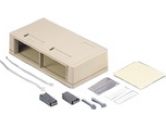 SNAP-IN SURFACE MOUNT BOX 4-PORT WHITE (Cables To Go: 03843)