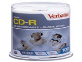 Verbatim 700MB 52X CD-R 100 Packs Cake Box Disc (Verbatim: 94554)