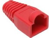 BYTECC Red Color Snagless Boots for RJ45, 50-Pack (BYTECC INC: C6BOOT-R)