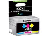 Lexmark 100XL Return Program High Yield Color Ink Cartridge 3 Pack Cyan / Magenta / Yellow (Lexmark: 14N1204)