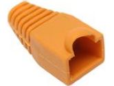 BYTECC Orange Color Snagless Boots for RJ45, 50-Pack (BYTECC INC: C6BOOT-O)