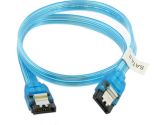 Mod Smart Serial ATA Data Cable 18IN Straight SATA Connectors - UV Blue