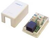 StarTech Single Category 5e RJ45 Wallbox-White (STARTECH: WALLBOX1WH)