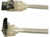 Mod Smart Serial ATA 3 SATA3 Data Cable 10IN Straight + 90 Degree Angled Connector - Silver