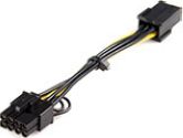 OKGEAR 4" PCI-E 6pin to PCI-E 8 pin cable (OKGEAR: PCIEX68ADAP)