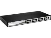 D-Link WebSmart DES-1210-28 Ethernet Switch - 28 Port - 2 Slot 24 - 10/100Base-TX, 4 - 10/100/1000Base-T - 2 x SFP (D-Link: DES-1210-28)