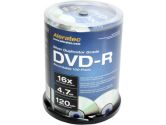 Aleratec 230118 Silver DVD-R Spindle - 100 Pack, 16X, Duplicator Grade (Aleratec: 230118)