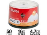 Imation 27844 Defender Printable DVD-R Spindle - 50 Pack, 16X (Imation: 27844)