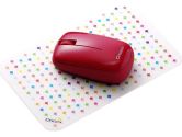 Coolermaster Choiix Cruiser Red Wireless Laser Mouse 2.4GHZ 1600DPI 2XAAA With Mousepad (CHOIIX: C-WM02-RR)