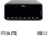 Data Robotics EL1A2-2003FYYS-4 Drobo Elite Hard Drive Enclosure - 8TB 4-Bay 3.5 SATA to USB 2.0, 2x iSCSI Ports, BeyondRAID Technology (Data Robotics: EL1A2-2003FYYS-4)