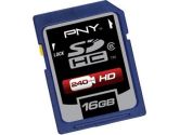 PNY Technologies 16GB SDHC Class 6 Secure Digital Flash Memory Card (PNY Technologies Inc: P-SDHC16G6-EF)