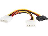 StarTech PYO1LP4SATA 6in LP4 to LP4 SATA Power Y Cable Adapter (STARTECH: PYO1LP4SATA)