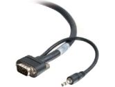 Cables To Go 40154 HD15 SXGA + 3.5mm Monitor Cable - 15ft, CMG-Rated, Low Profile Connectors (Cables To Go: 40154)