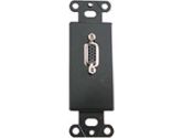 Cables To Go 42023 RapidRun HD15 Wall Plate - Black (Cables To Go: 42023)