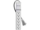 Belkin BE106002-06R Surge Protector - 6 Outlets, 6ft Cord, 360 Watts, 700 Joules (Belkin: BE106002-06R)