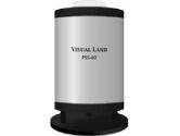 Visual Land PSS-02-SIL Portable Speaker System - Compact, LED Strobe Light, Silver (Visual Land: PSS-02-SIL)